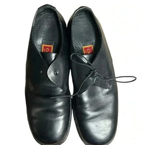 Cole Haan men shoes ,Studio,size 9D .crafted in Italy,leather,black,lace up